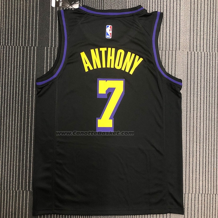 Maglia Los Angeles Lakers Carmelo Anthony NO 7 Citta 2019-20 Nero